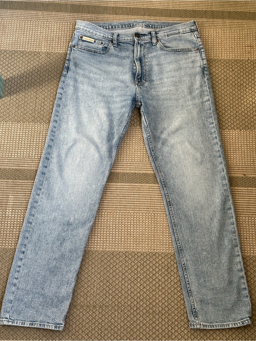 Calvin Klein Jeans Light Blue Straight Fit Denim
